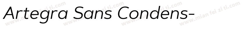 Artegra Sans Condens字体转换